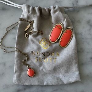 Kendra Scott Coral Jewelry Set